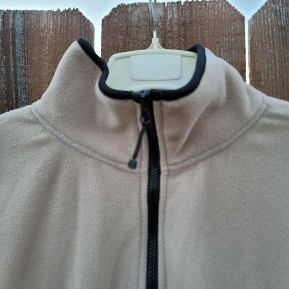 DUCKS UNLIMITED Full Zip Tan Fleece Jacket XL - Picture 3 of 7